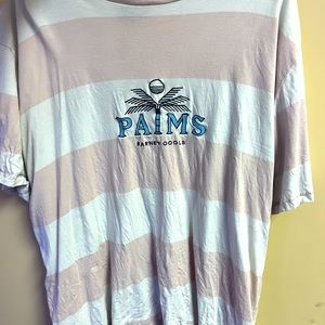 Barney Cools T shirt , XXL, Pink and White striped pattern